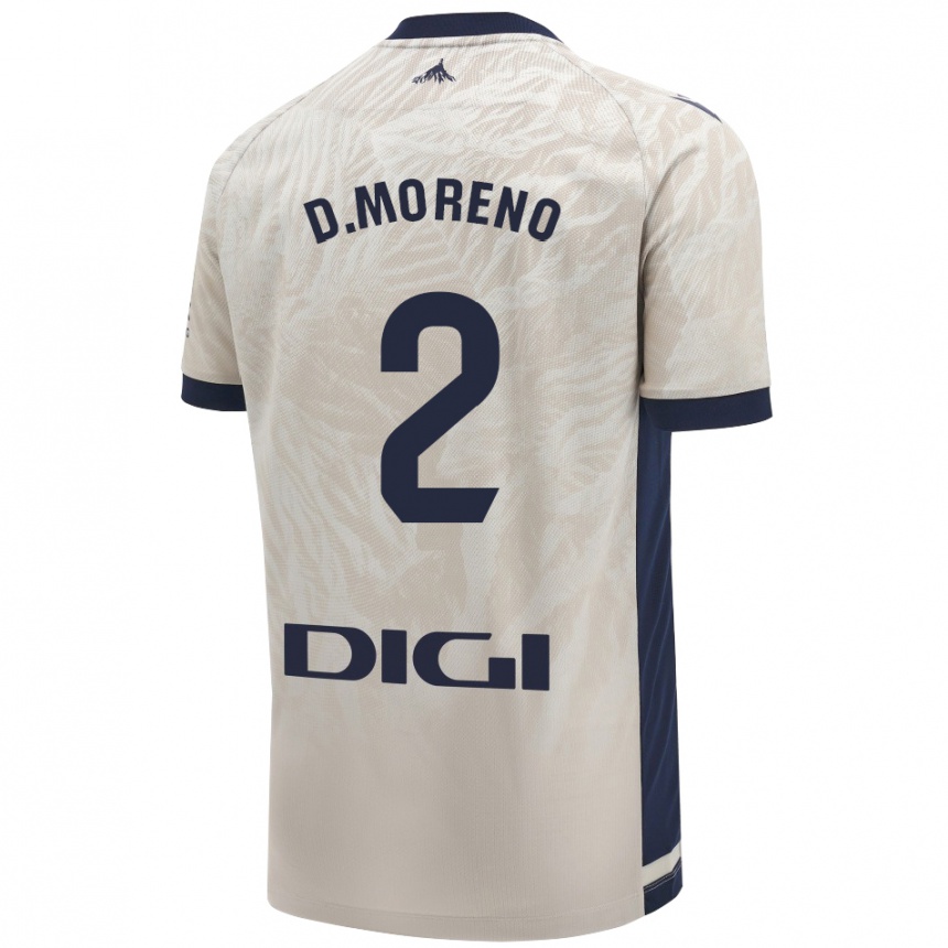 Niño Fútbol Camiseta Diego Moreno #2 Gris Claro 2ª Equipación 2024/25 México