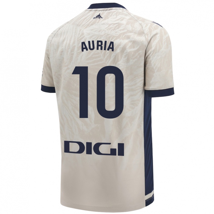 Niño Fútbol Camiseta Miguel Auria #10 Gris Claro 2ª Equipación 2024/25 México