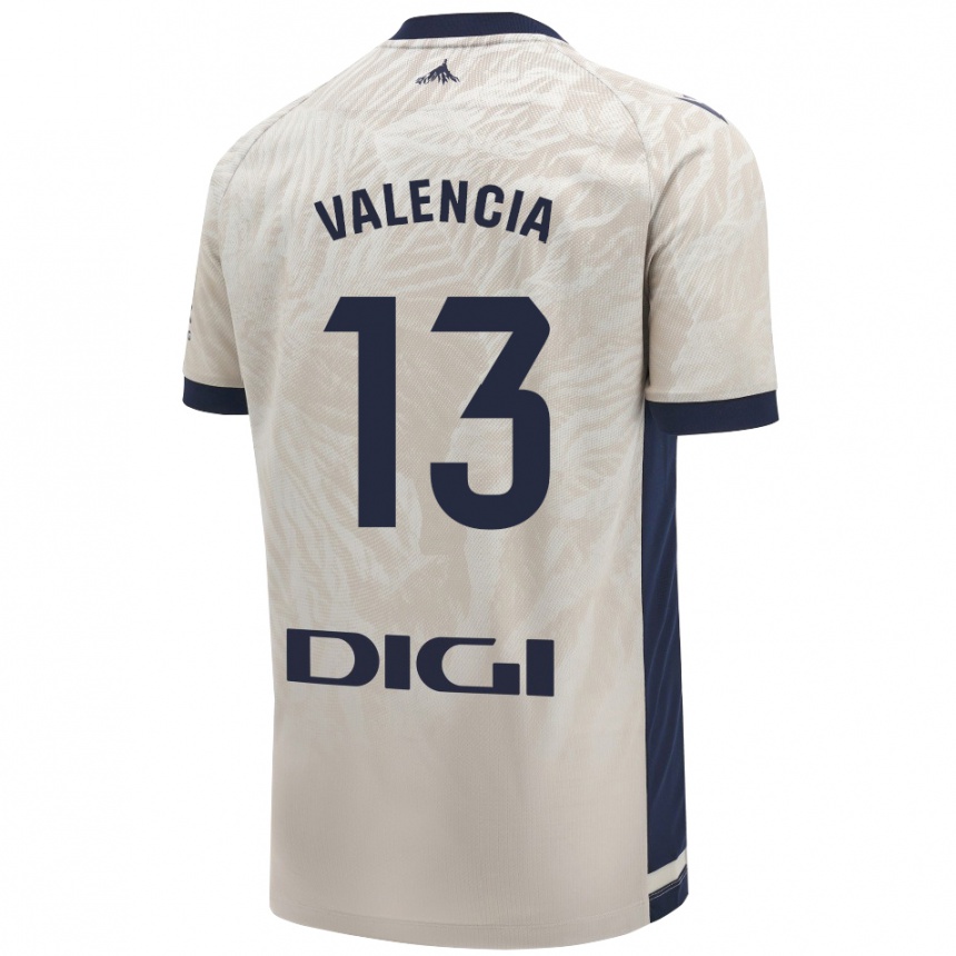 Niño Fútbol Camiseta Pablo Valencia #13 Gris Claro 2ª Equipación 2024/25 México