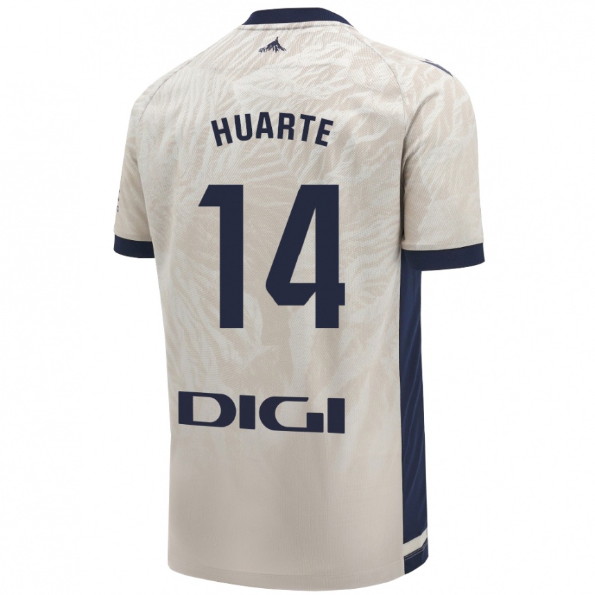 Niño Fútbol Camiseta Xabi Huarte #14 Gris Claro 2ª Equipación 2024/25 México