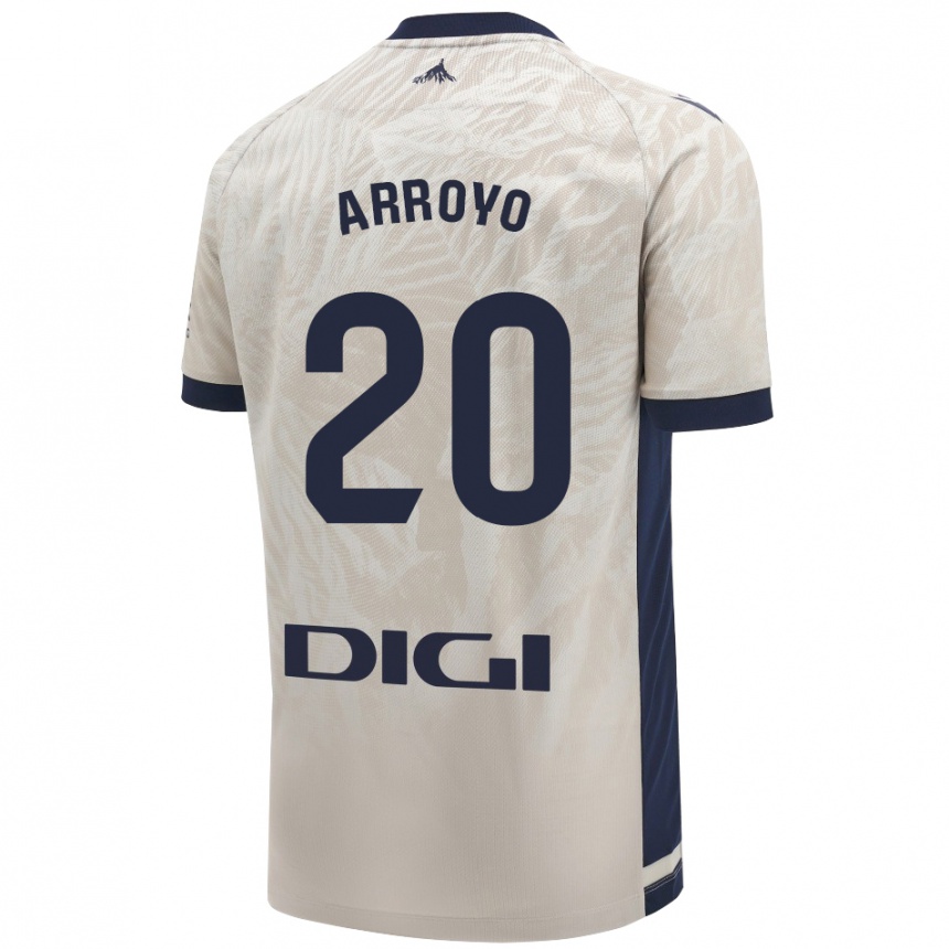 Niño Fútbol Camiseta Roberto Arroyo #20 Gris Claro 2ª Equipación 2024/25 México