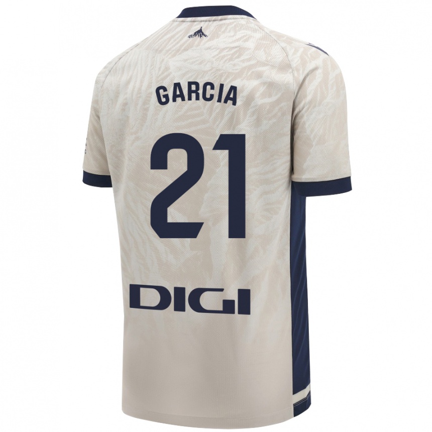 Niño Fútbol Camiseta Jon García #21 Gris Claro 2ª Equipación 2024/25 México