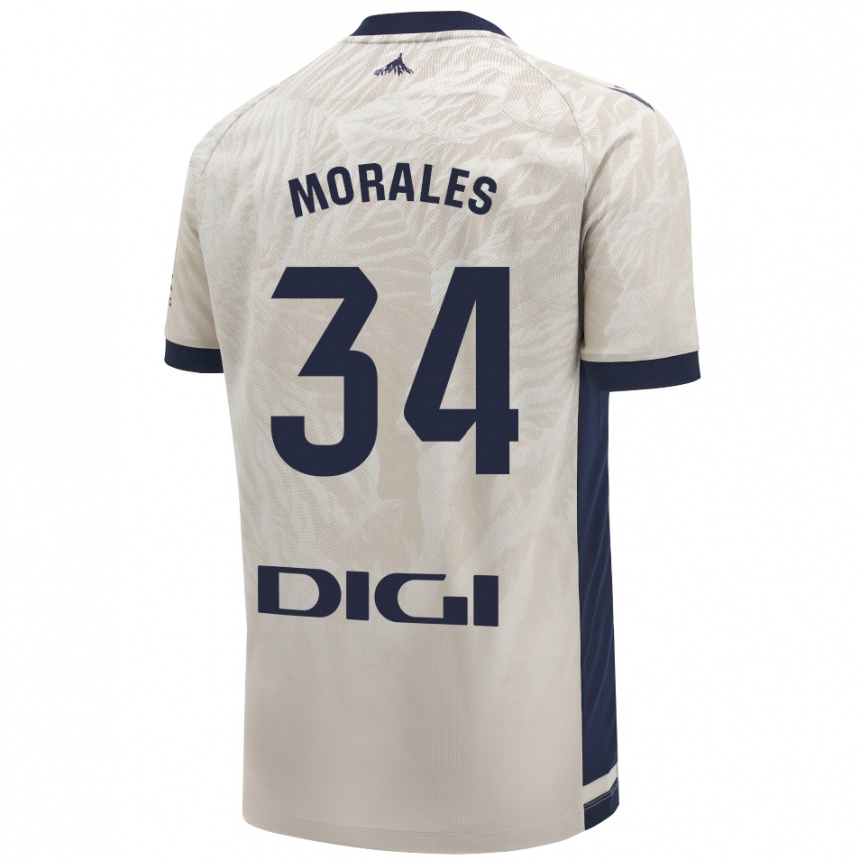 Niño Fútbol Camiseta Anai Morales #34 Gris Claro 2ª Equipación 2024/25 México