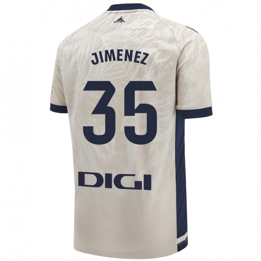 Niño Fútbol Camiseta Álex Jimenez #35 Gris Claro 2ª Equipación 2024/25 México