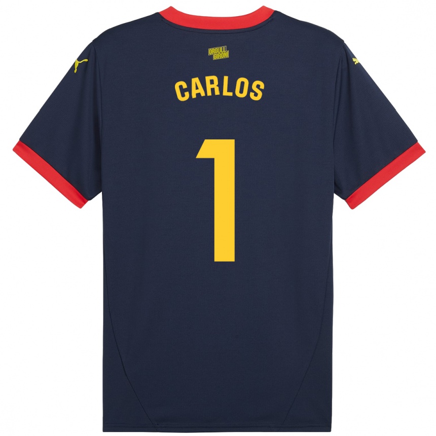 Niño Fútbol Camiseta Juan Carlos #1 Azul Marino Rojo 2ª Equipación 2024/25 México