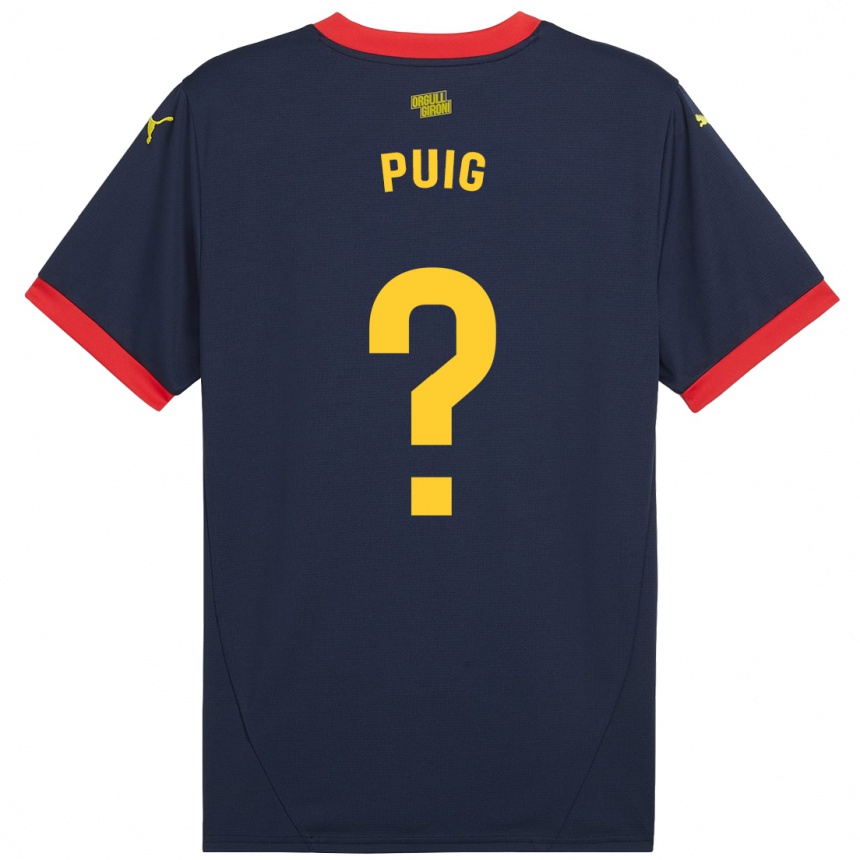 Niño Fútbol Camiseta Sergi Puig #0 Azul Marino Rojo 2ª Equipación 2024/25 México