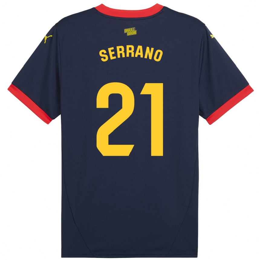 Niño Fútbol Camiseta Ot Serrano #21 Azul Marino Rojo 2ª Equipación 2024/25 México