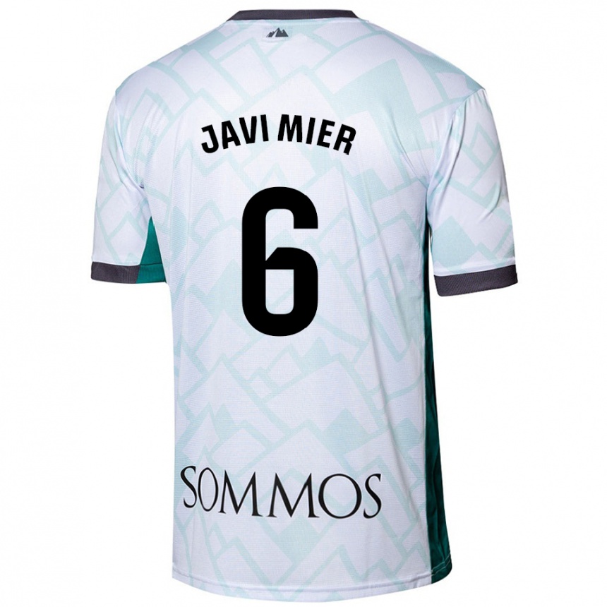 Niño Fútbol Camiseta Javi Mier #6 Blanco Verde 2ª Equipación 2024/25 México