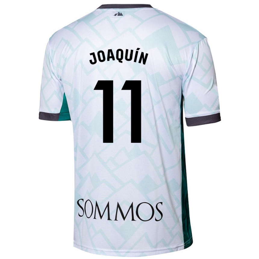 Niño Fútbol Camiseta Joaquin Munoz #11 Blanco Verde 2ª Equipación 2024/25 México