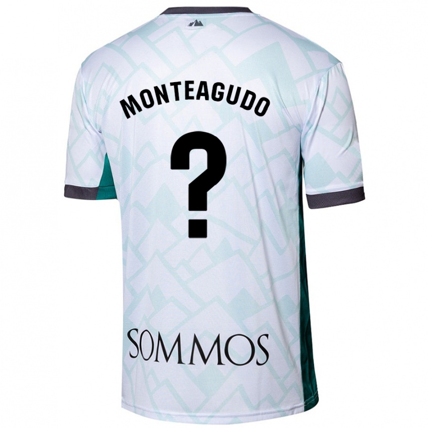 Niño Fútbol Camiseta Miguel Monteagudo #0 Blanco Verde 2ª Equipación 2024/25 México