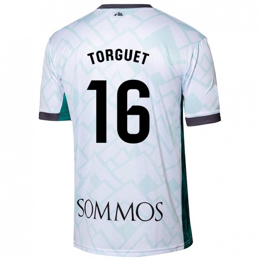 Niño Fútbol Camiseta Miguel Torguet #16 Blanco Verde 2ª Equipación 2024/25 México