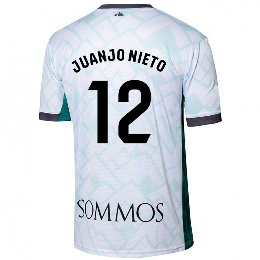 Niño Fútbol Camiseta Juanjo Nieto #12 Blanco Verde 2ª Equipación 2024/25 México