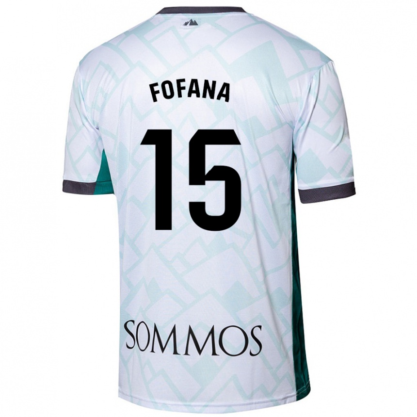 Niño Fútbol Camiseta Fadia Fofana #15 Blanco Verde 2ª Equipación 2024/25 México