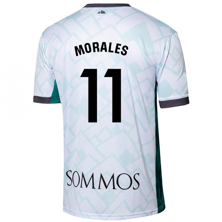 Niño Fútbol Camiseta Carolina Morales #11 Blanco Verde 2ª Equipación 2024/25 México