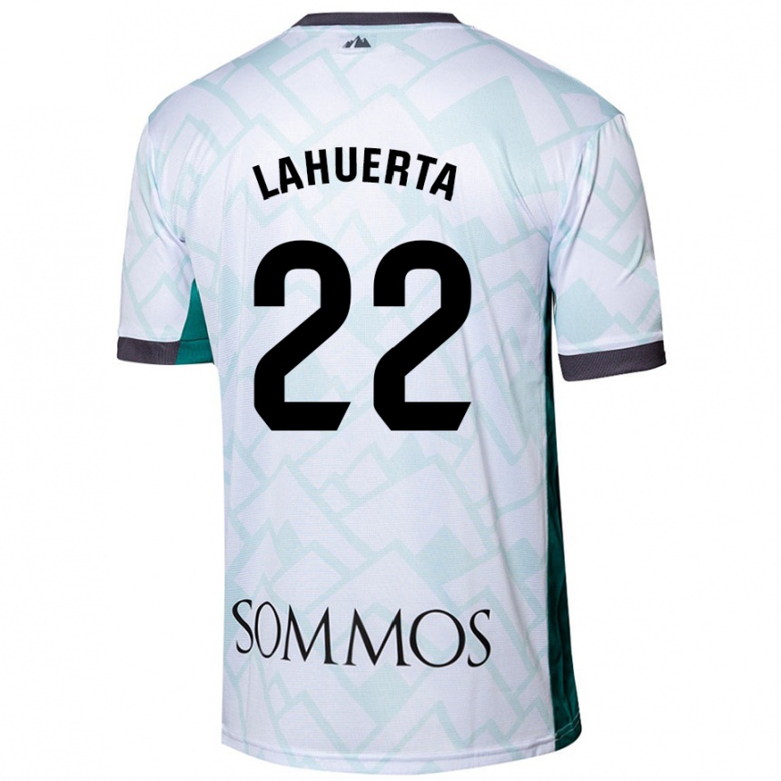 Niño Fútbol Camiseta Gema Lahuerta #22 Blanco Verde 2ª Equipación 2024/25 México