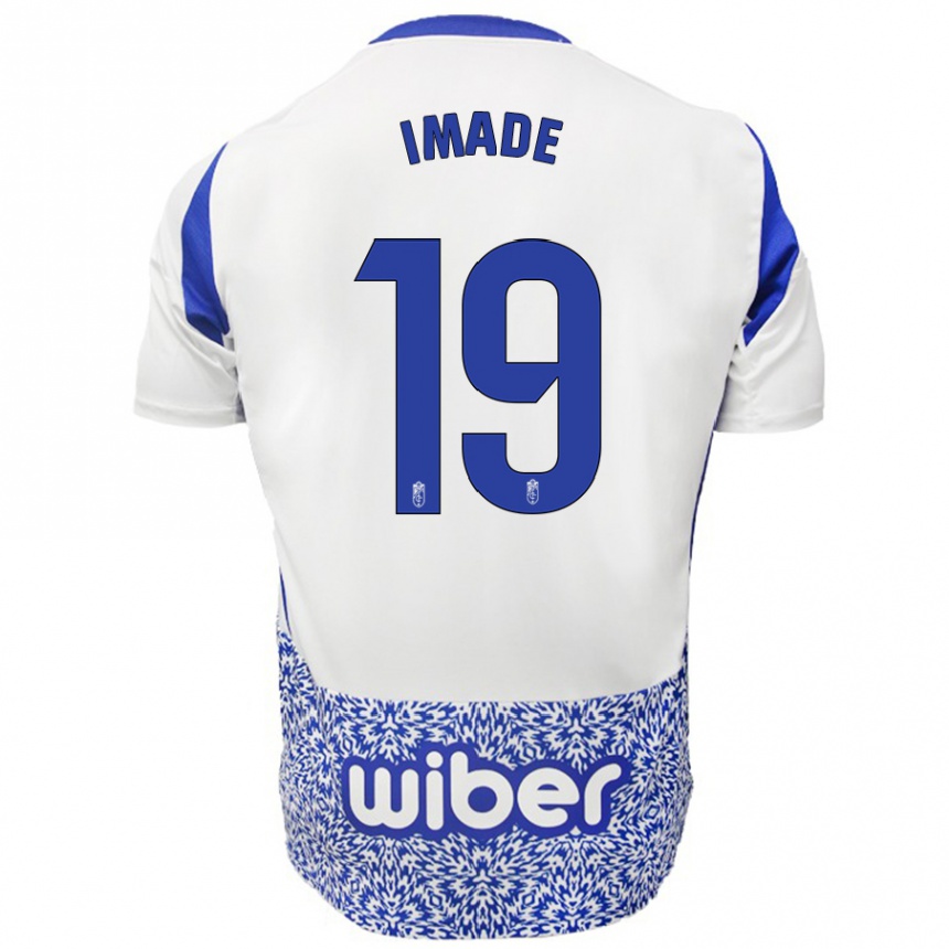 Niño Fútbol Camiseta Edna Imade #19 Blanco Azul 2ª Equipación 2024/25 México