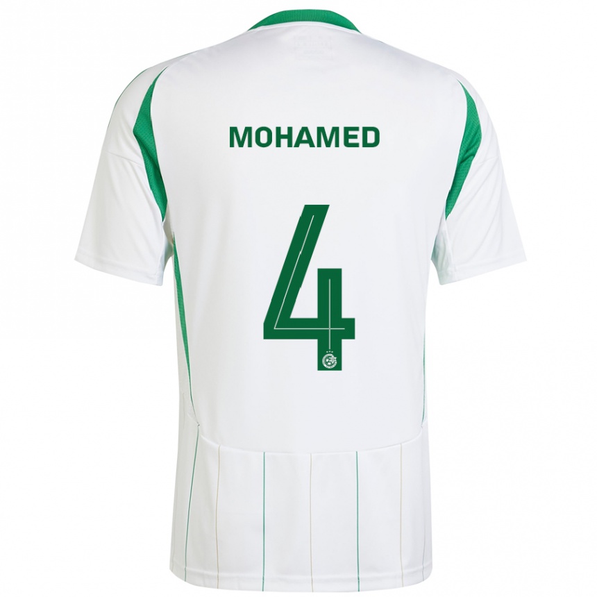 Niño Fútbol Camiseta Ali Mohamed #4 Blanco Verde 2ª Equipación 2024/25 México