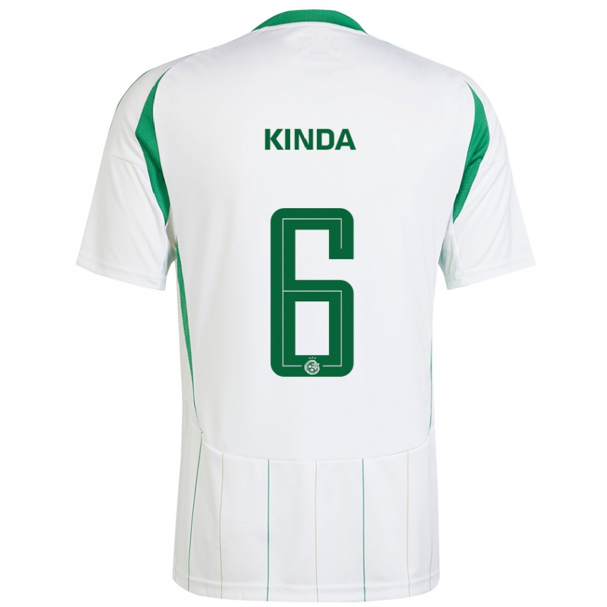 Niño Fútbol Camiseta Gadi Kinda #6 Blanco Verde 2ª Equipación 2024/25 México