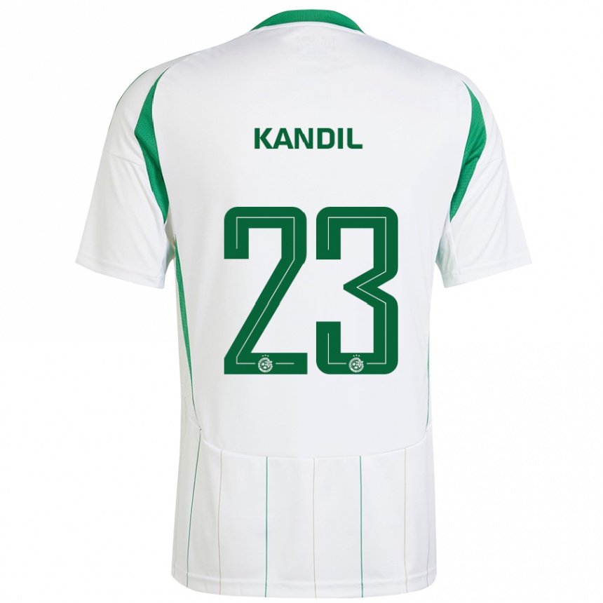 Niño Fútbol Camiseta Maor Kandil #23 Blanco Verde 2ª Equipación 2024/25 México