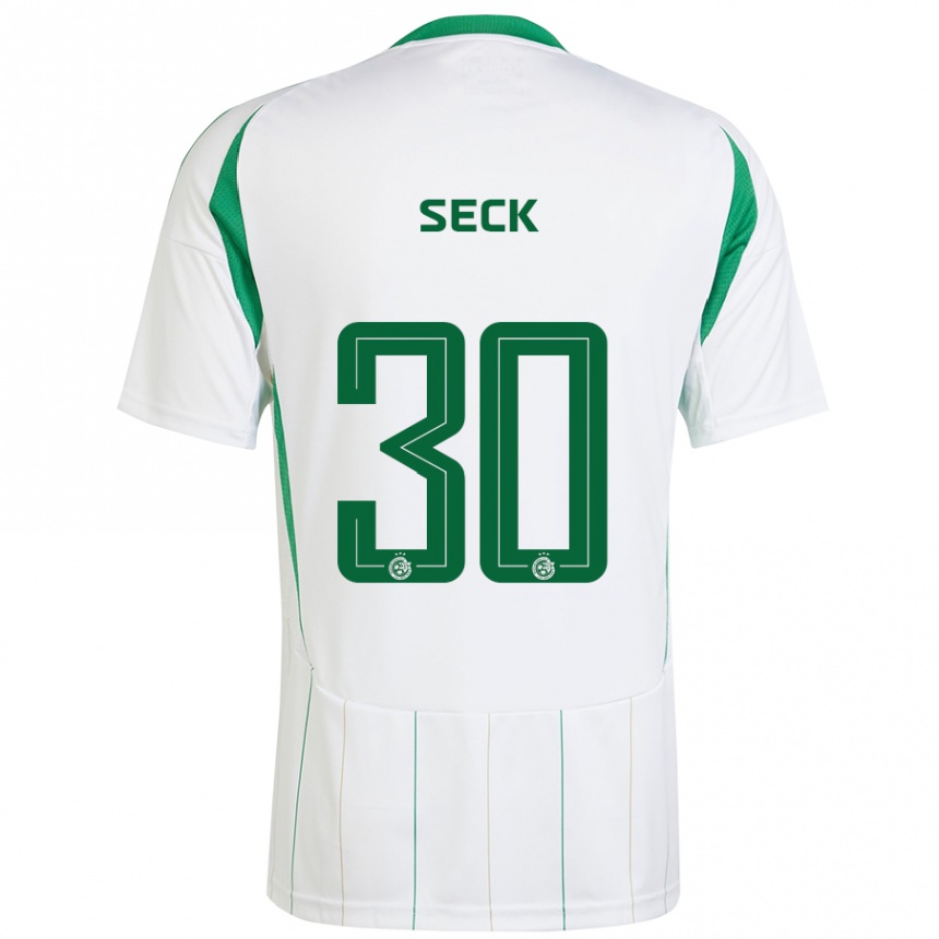 Niño Fútbol Camiseta Abdoulaye Seck #30 Blanco Verde 2ª Equipación 2024/25 México