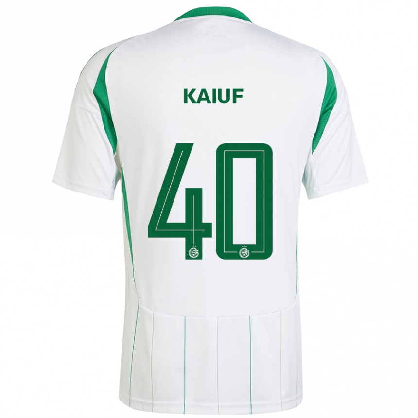 Niño Fútbol Camiseta Sharif Kaiuf #40 Blanco Verde 2ª Equipación 2024/25 México