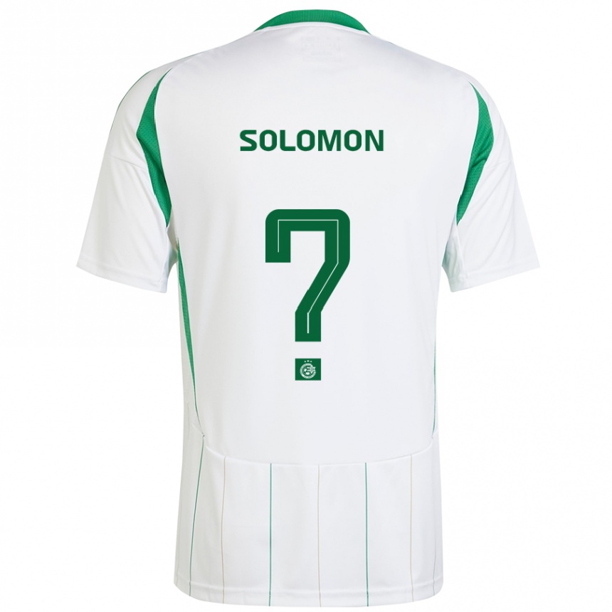 Niño Fútbol Camiseta Itay Solomon #0 Blanco Verde 2ª Equipación 2024/25 México