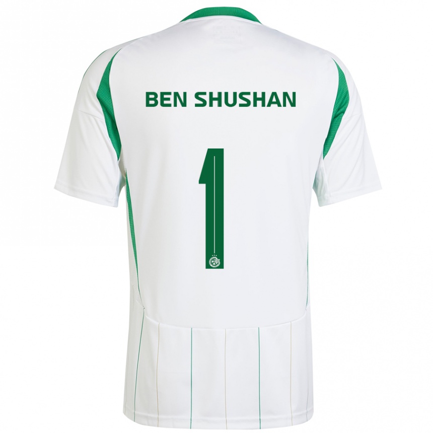 Niño Fútbol Camiseta Ori Ben Shushan #1 Blanco Verde 2ª Equipación 2024/25 México