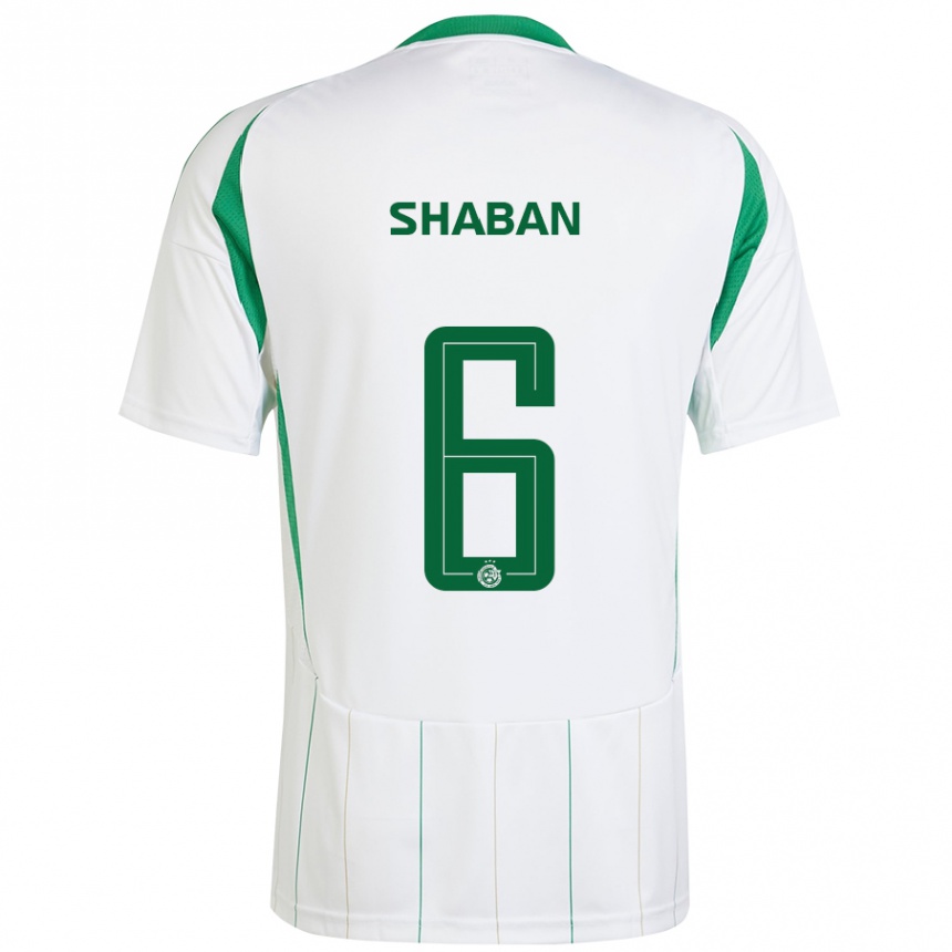 Niño Fútbol Camiseta Loay Shaban #6 Blanco Verde 2ª Equipación 2024/25 México