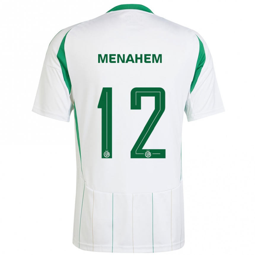 Niño Fútbol Camiseta Sun Menahem #12 Blanco Verde 2ª Equipación 2024/25 México