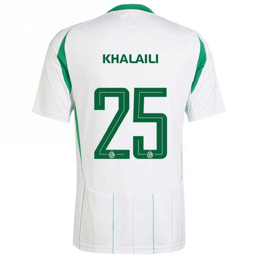 Niño Fútbol Camiseta Anan Khalaili #25 Blanco Verde 2ª Equipación 2024/25 México