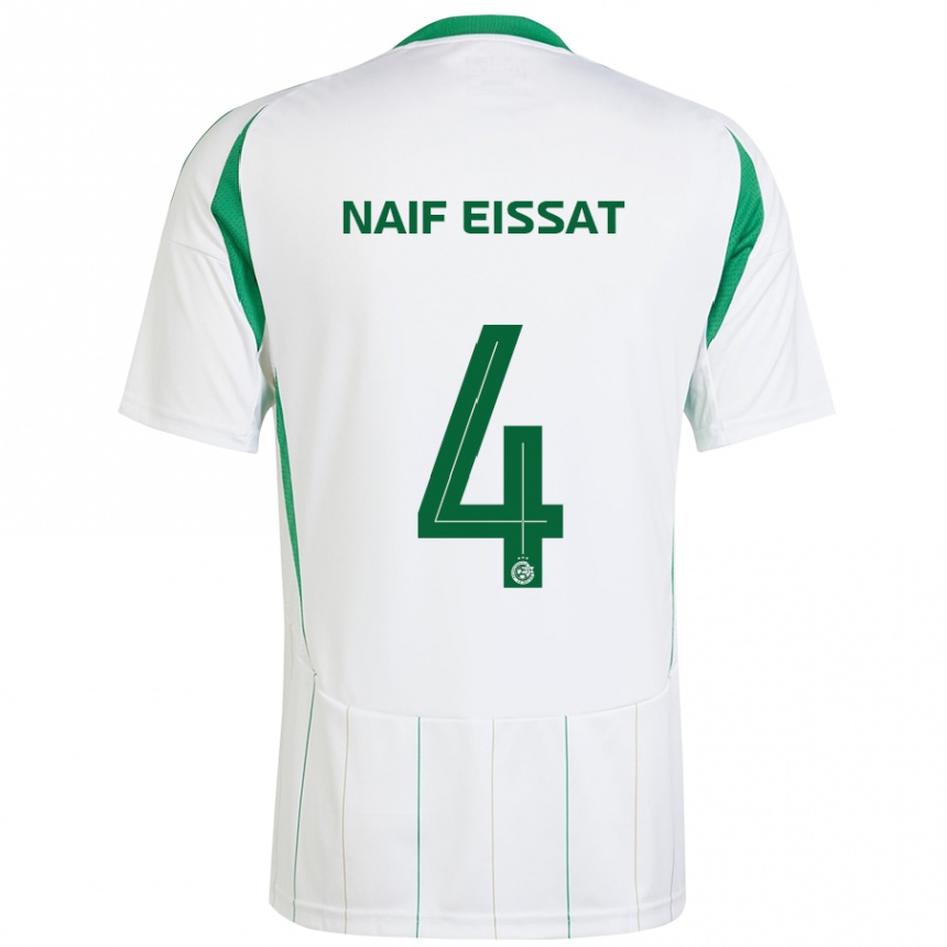 Niño Fútbol Camiseta Lisav Naif Eissat #4 Blanco Verde 2ª Equipación 2024/25 México