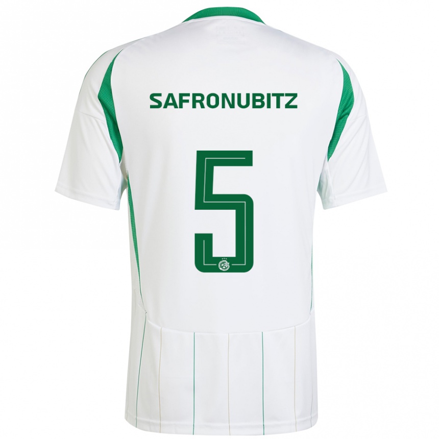 Niño Fútbol Camiseta Dan Safronubitz #5 Blanco Verde 2ª Equipación 2024/25 México