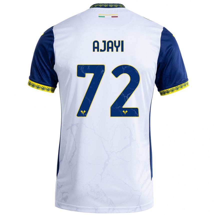 Niño Fútbol Camiseta Junior Ajayi #72 Blanco Azul 2ª Equipación 2024/25 México