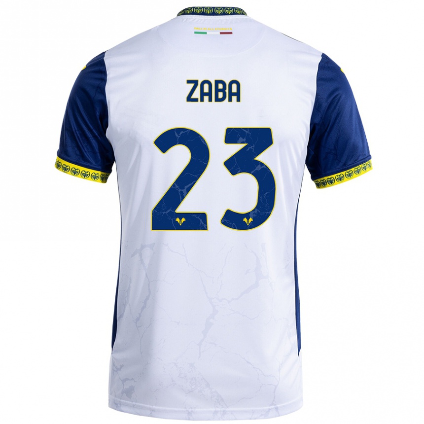 Niño Fútbol Camiseta Nelson Zaba #23 Blanco Azul 2ª Equipación 2024/25 México