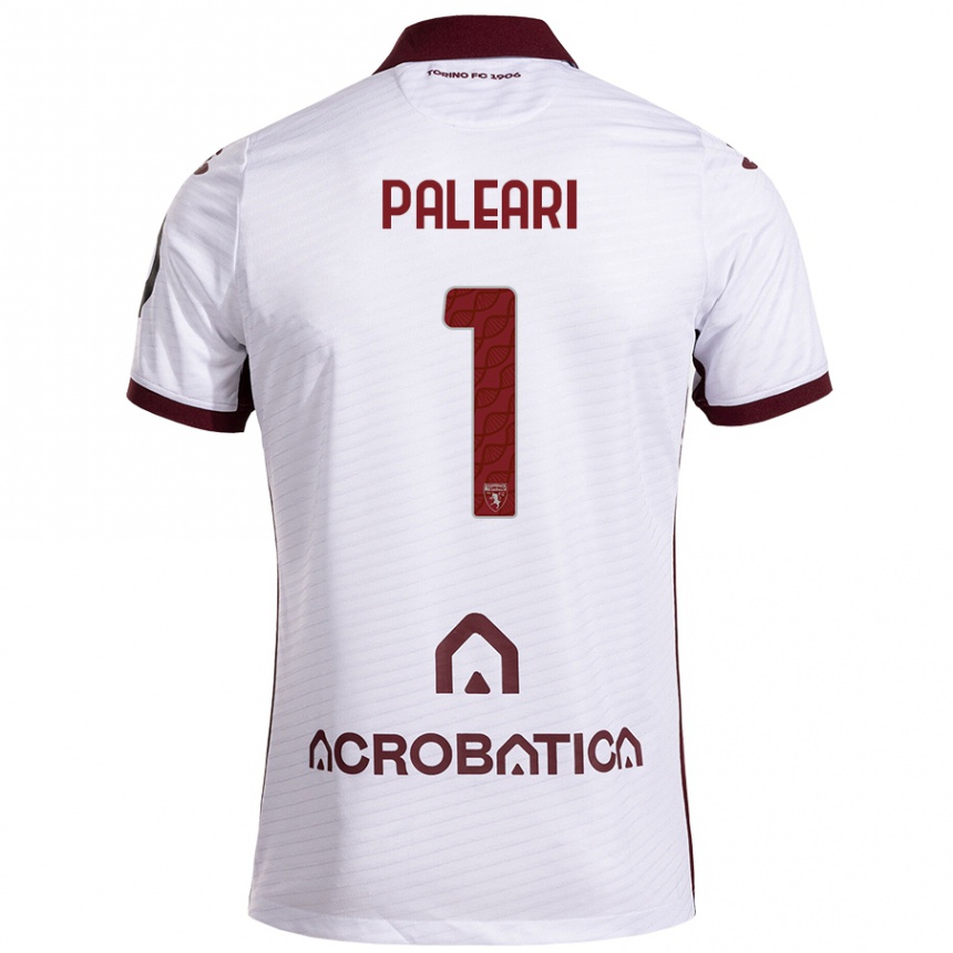 Niño Fútbol Camiseta Alberto Paleari #1 Blanco Granate 2ª Equipación 2024/25 México