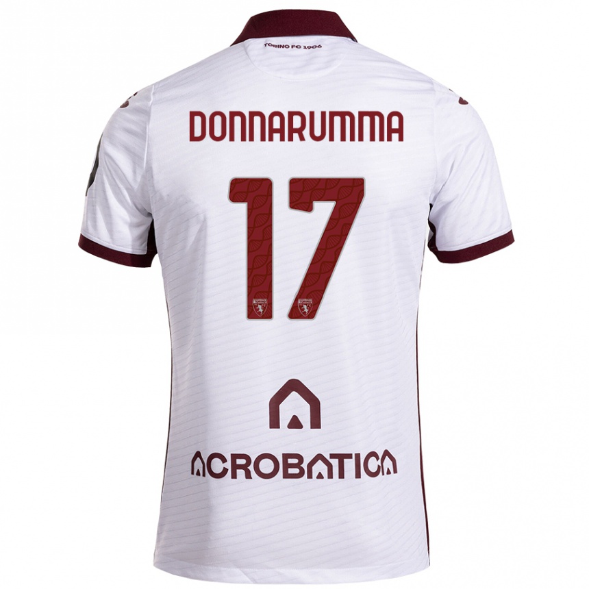 Niño Fútbol Camiseta Antonio Donnarumma #17 Blanco Granate 2ª Equipación 2024/25 México