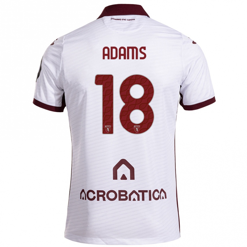 Niño Fútbol Camiseta Ché Adams #18 Blanco Granate 2ª Equipación 2024/25 México