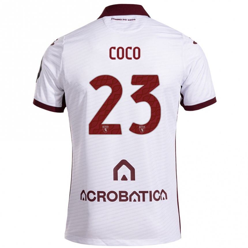 Niño Fútbol Camiseta Saúl Coco #23 Blanco Granate 2ª Equipación 2024/25 México