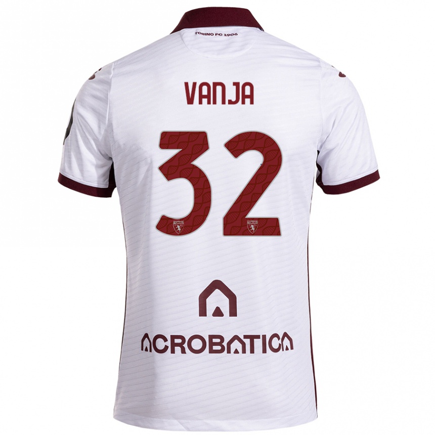 Niño Fútbol Camiseta Vanja Milinković-Savić #32 Blanco Granate 2ª Equipación 2024/25 México