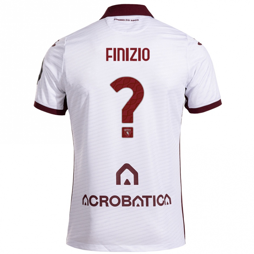 Niño Fútbol Camiseta Davide Finizio #0 Blanco Granate 2ª Equipación 2024/25 México