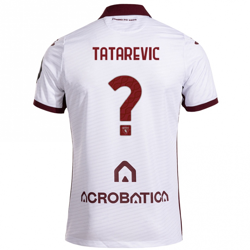 Niño Fútbol Camiseta Dino Tatarevic #0 Blanco Granate 2ª Equipación 2024/25 México