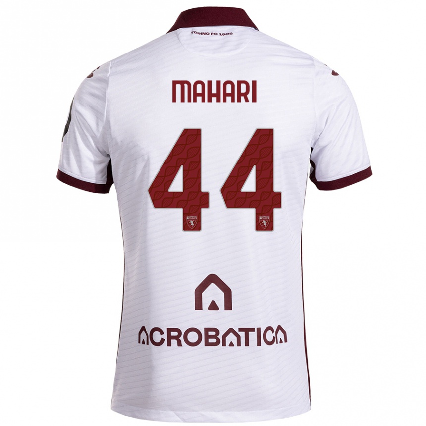 Niño Fútbol Camiseta Efdon Mahari #44 Blanco Granate 2ª Equipación 2024/25 México