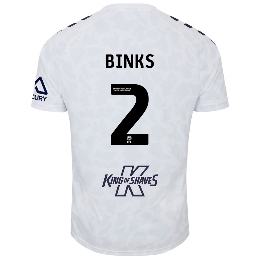 Niño Fútbol Camiseta Luis Binks #2 Blanco 2ª Equipación 2024/25 México