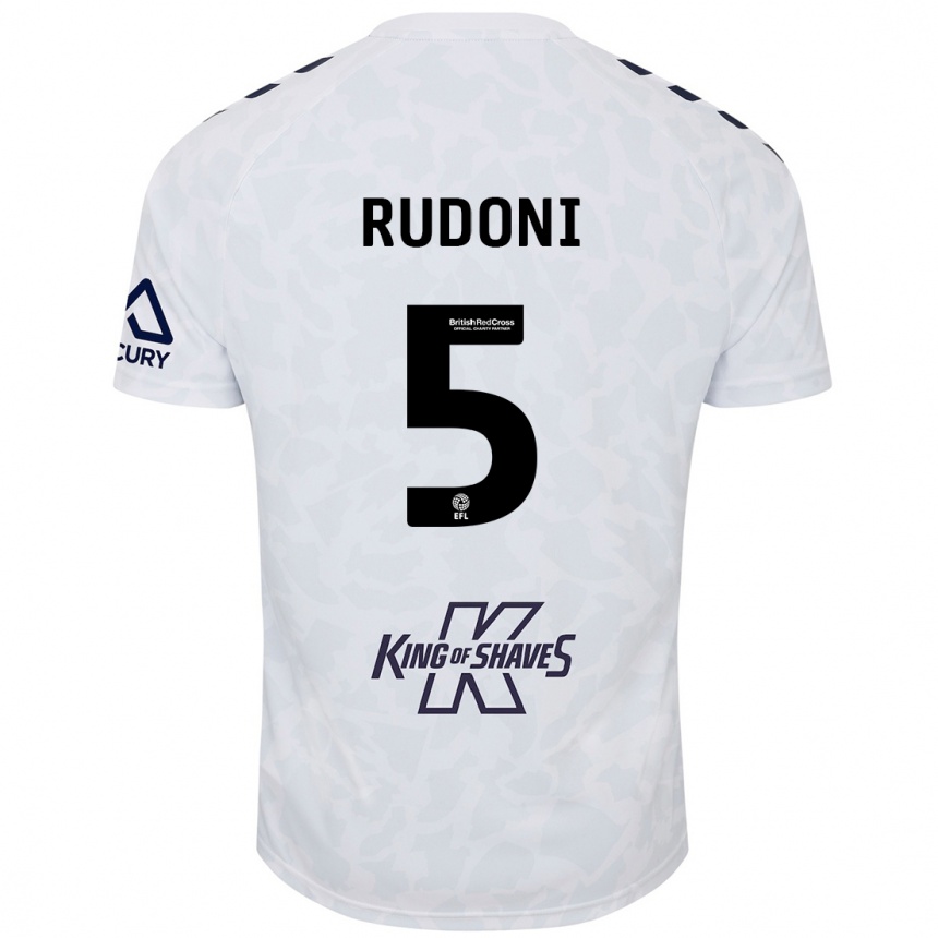 Niño Fútbol Camiseta Jack Rudoni #5 Blanco 2ª Equipación 2024/25 México