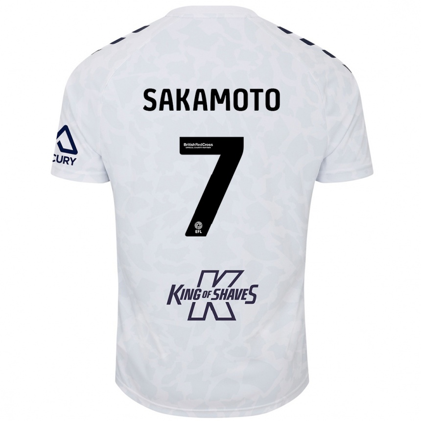 Niño Fútbol Camiseta Tatsuhiro Sakamoto #7 Blanco 2ª Equipación 2024/25 México