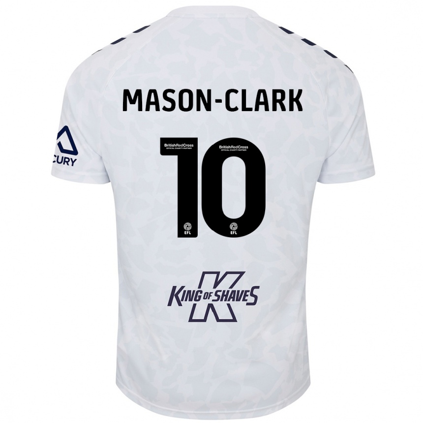 Niño Fútbol Camiseta Ephron Mason-Clark #10 Blanco 2ª Equipación 2024/25 México