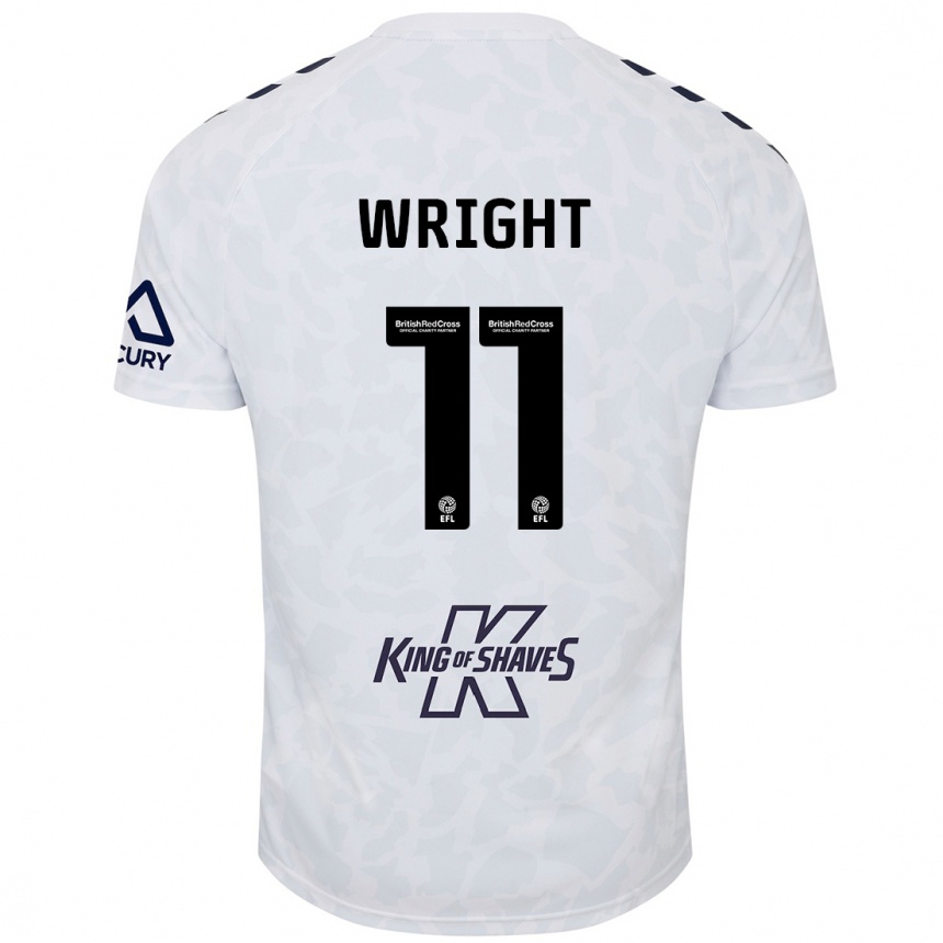 Niño Fútbol Camiseta Haji Wright #11 Blanco 2ª Equipación 2024/25 México