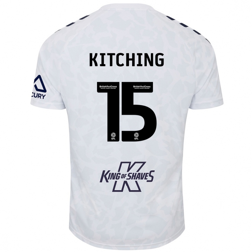 Niño Fútbol Camiseta Liam Kitching #15 Blanco 2ª Equipación 2024/25 México