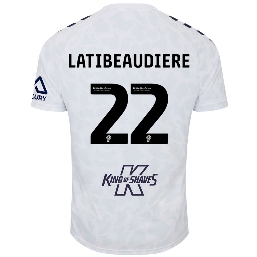 Niño Fútbol Camiseta Joel Latibeaudiere #22 Blanco 2ª Equipación 2024/25 México