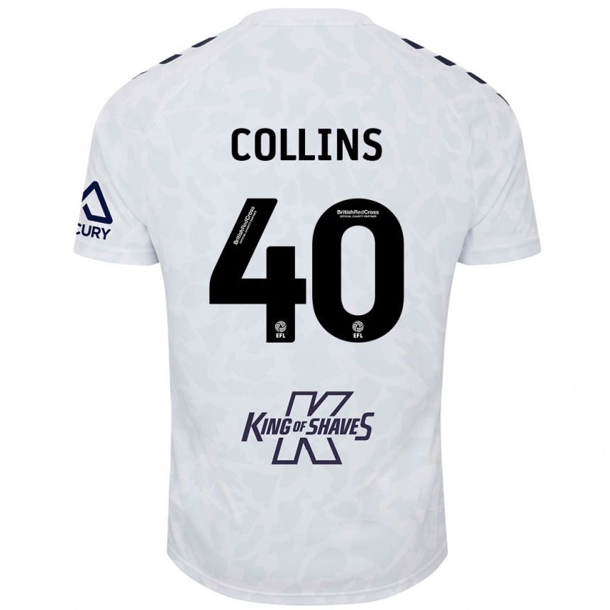 Niño Fútbol Camiseta Brad Collins #40 Blanco 2ª Equipación 2024/25 México